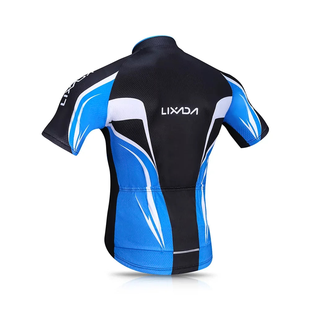 Shirt Enhanced for MTB for Clothing Jersey Biking Performance Padded Quick,Dry Set Lixada Breathable Gel Shorts, with Bike Cycling Set Men,