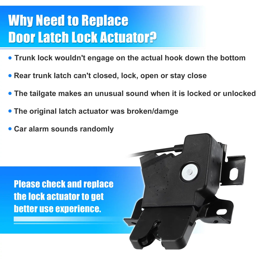 Latch Rear for Unique Lock Coupe Lid Mustang 2010-2014 for Deck Latch Actuator DR3Z-5443200-A Bargains Trunk Ford Motor