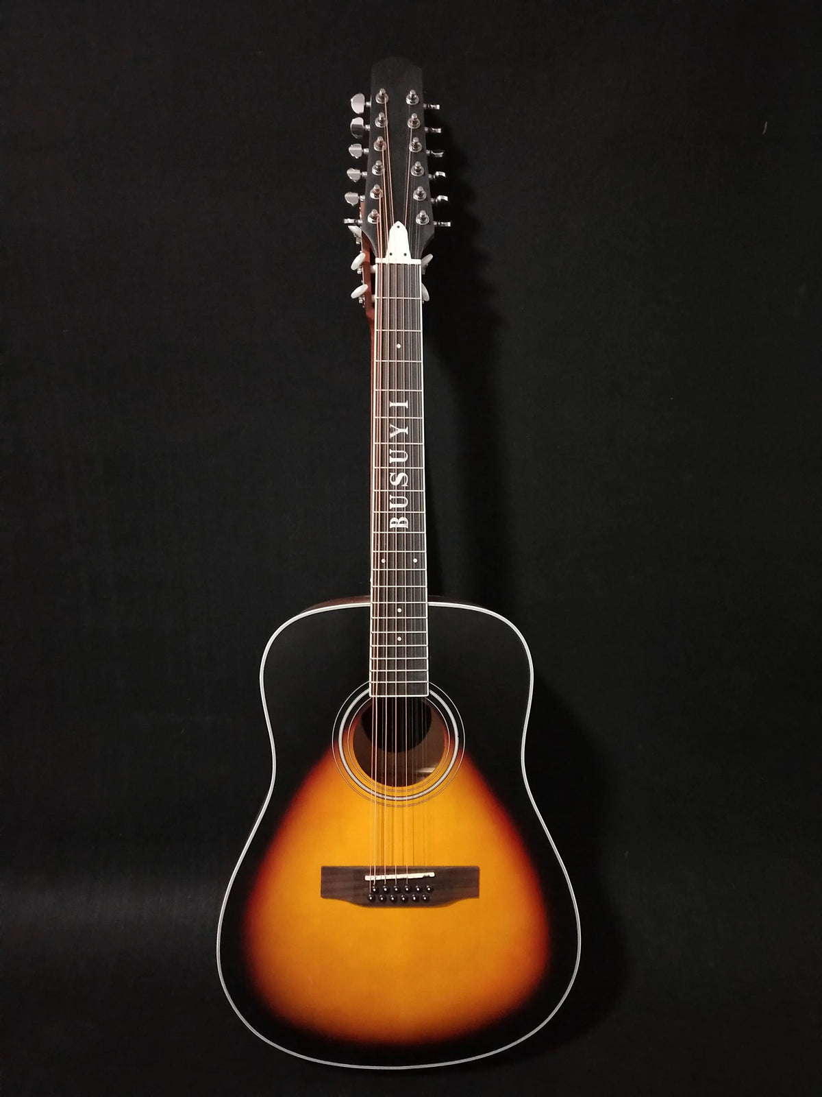 2021 12/6 Double Sunset Busuyi Guitar PT Sided Double Neck, Strings Acoustic