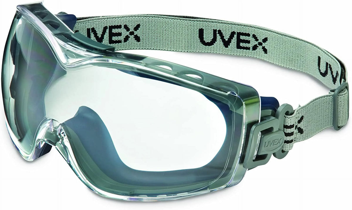 Navy North 763-S3970HSF Clear Stealth Safety Uvex Safety Lens Frame OTG Goggle,
