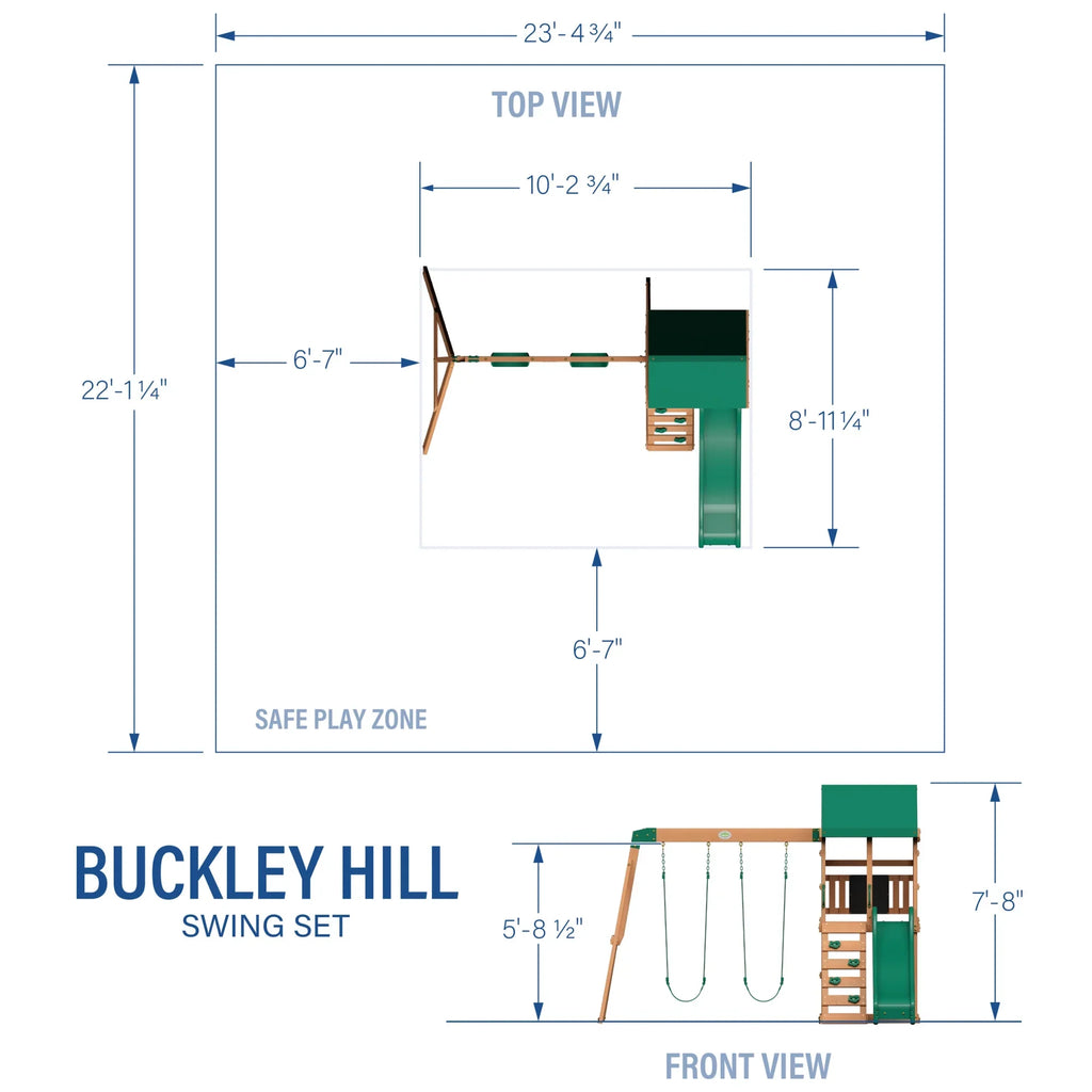 Backyard Buckley Swing Hill Discovery Set