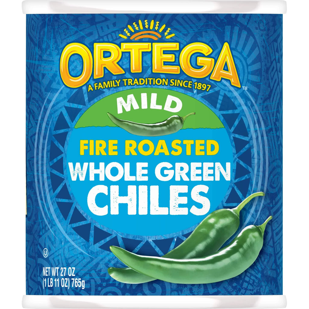 Green Whole Ortega Ounce Of 12) 27 Chiles, Peppers, Mild, (Pack
