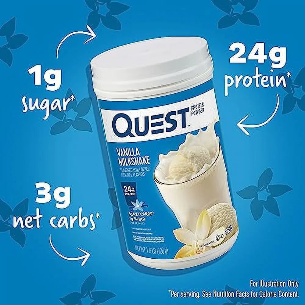Protein, lb., 1.6 Quest 25.6 Vanilla 24g Milkshake, oz Powder, Protein
