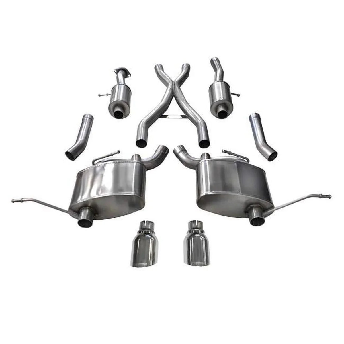 Rear Cherokee Exhaust 2011-2019 for Natural Cat-Back in. dia. Grand System Jeep 2.5 Sport L - Exit Dual 5.7