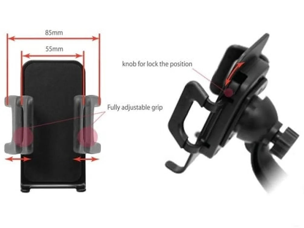 Cradle Rotating Window Motorola Car Edge Edge+ 4 Samsung Phone Black Holder J7, 2, Note for S6 Droid Droid Dock S5 Force Swivel - D8 J3 5, Turbo Z Windshield Suction Galaxy Mount S7 Droid J5 Moto