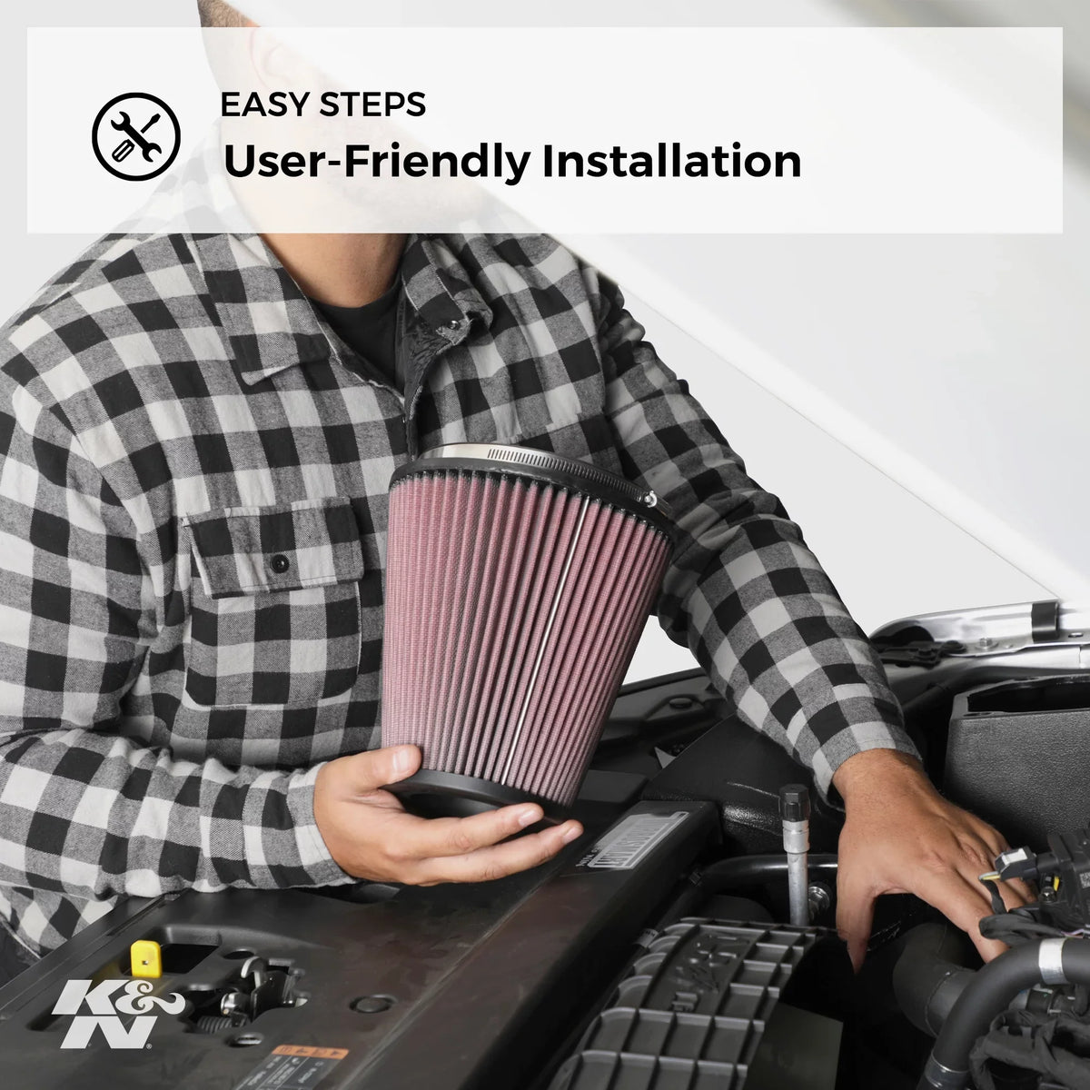 High E-3450 K&N Premium, Replacement Filter, Engine Air Filter: Duty: Washable, Heavy Industrial Performance,