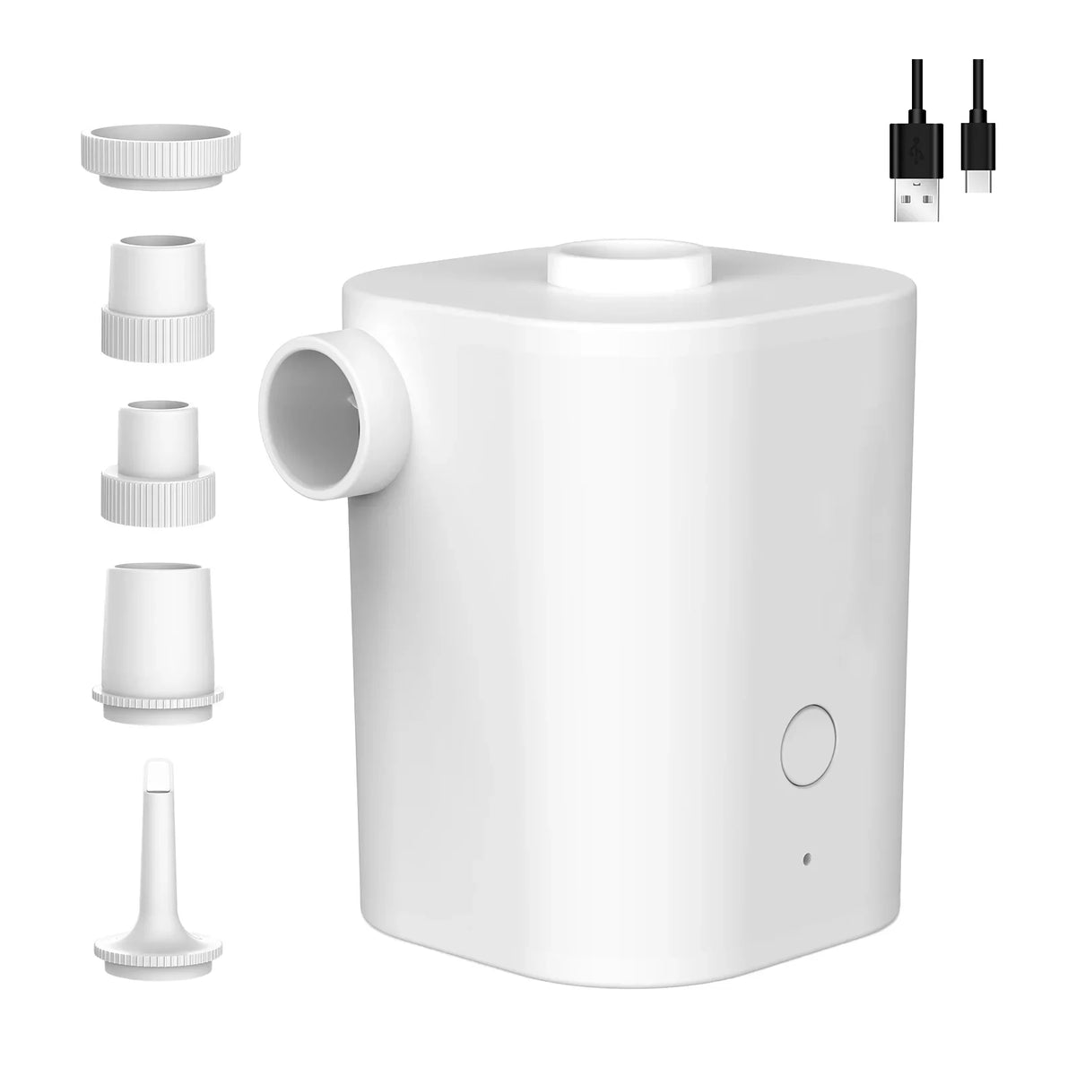 Inflatables Electric with Quick Air Pump USB Ring Battery Air Toy Pumps Mattress 5 for 2500mAh Swimming Air Deflator Nozzles Air Inflator CACAGOO with Pool Pump Bed