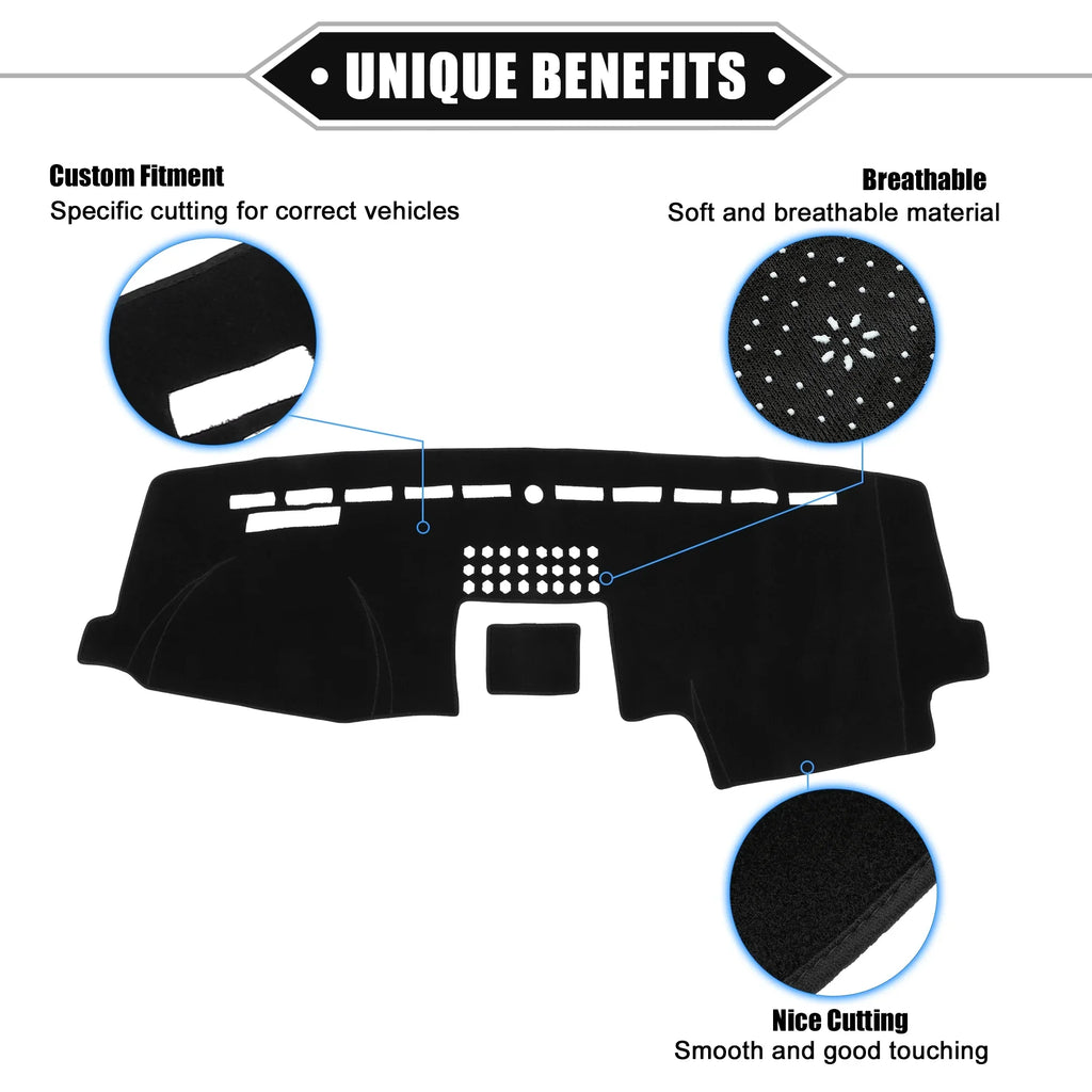 F150 Compatible for 2015-2020 Cover Ford Polyester Mat Center Bargains Unique Protective Dashboard Car Console