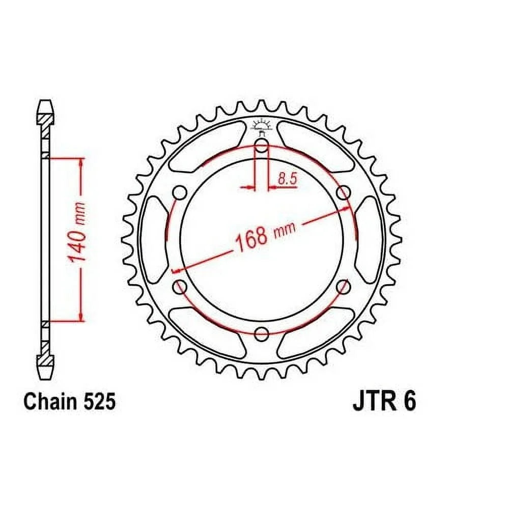 Kit Rear Sprocket GS F800 Street Front & for 2008-2013 BMW JT