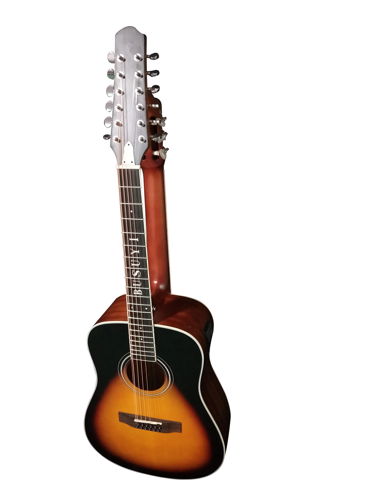 2021 12/6 Double Sunset Busuyi Guitar PT Sided Double Neck, Strings Acoustic