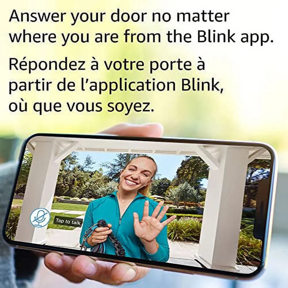 chime audio, Introducing app | alerts motion HD enabled and — 2 Blink Doorbell + Sync wire-free Module wired Video Two-way and video, Alexa or (Black)