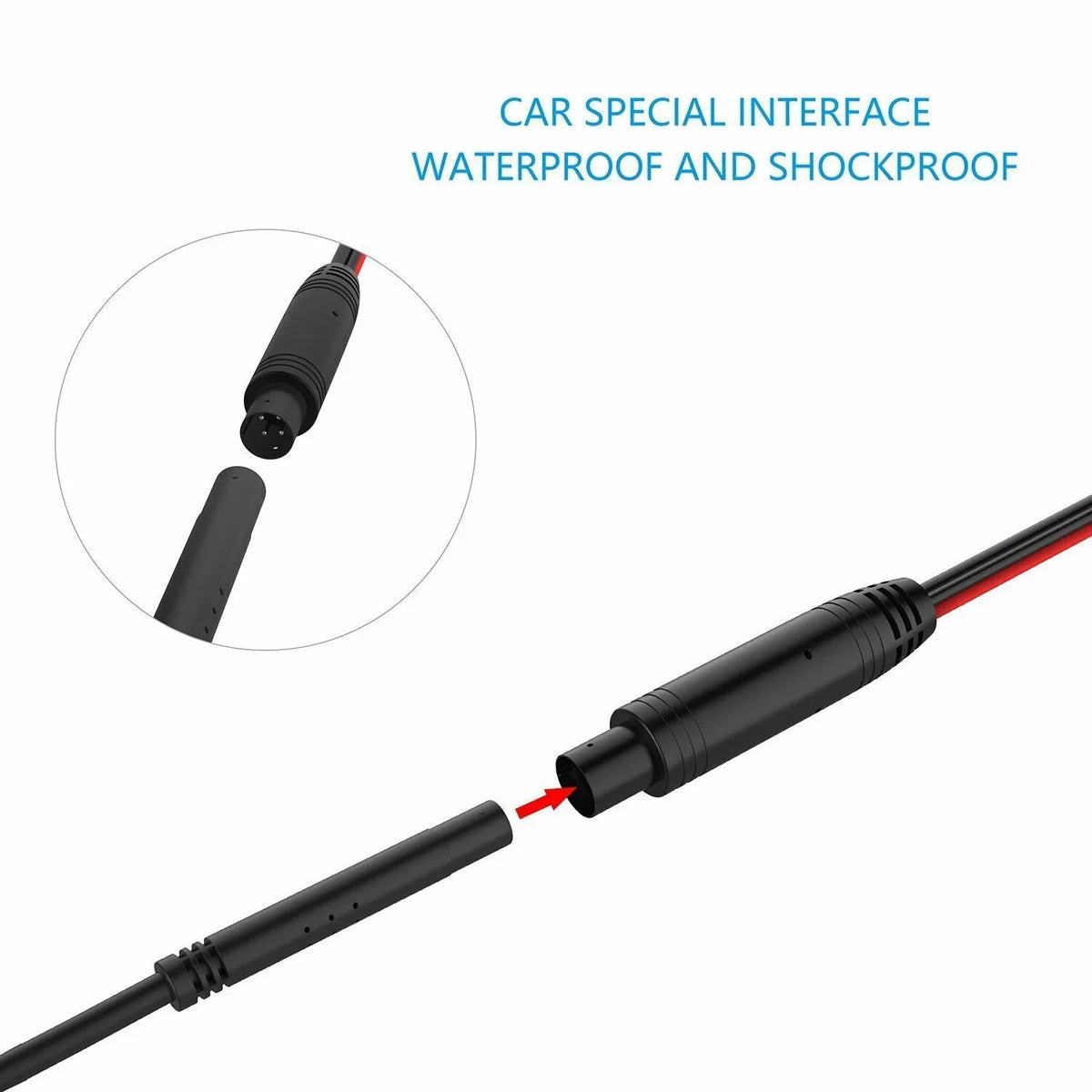 Rearview Vision US 170° Plate Night Backup Camera Black Reverse License Frame Car