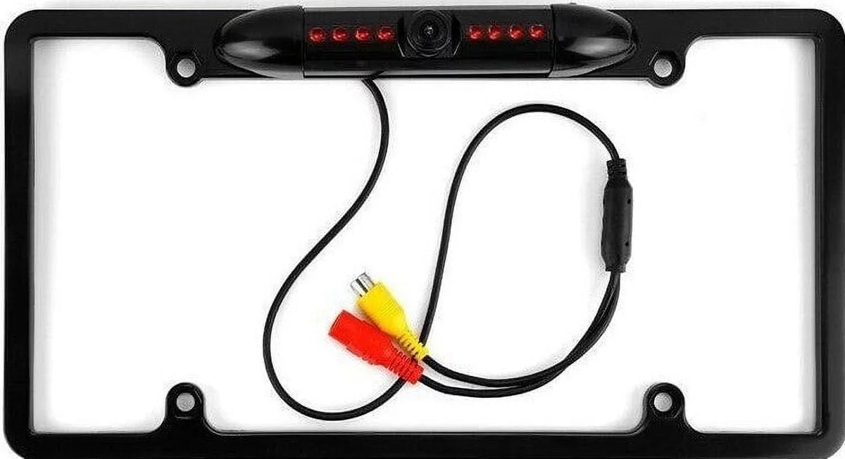 Cars View Degree 8 Absolute Black Vision License Reverse Angle 170 Plate CAM2100B Camera Waterproof Viewing Rear Backup Backup Camera Night for LED Camera Front with