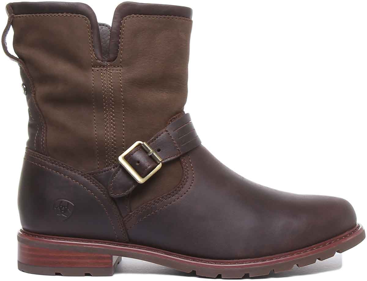Grain Ankle Waterproof Size Choco Full 6.5 Leather Women's 7" Savannah In Ariat Boot