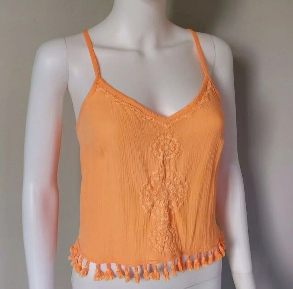 Katen Crop Glow Lilly Melon TOP Embroidered (XL) Pulitzer
