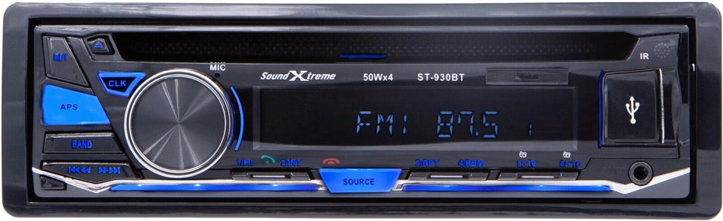 Audiobank 6.5" SD SoundXtreme Bluetooth Bundle Speakers FM Car & +4x 6x9" Receiver USB
