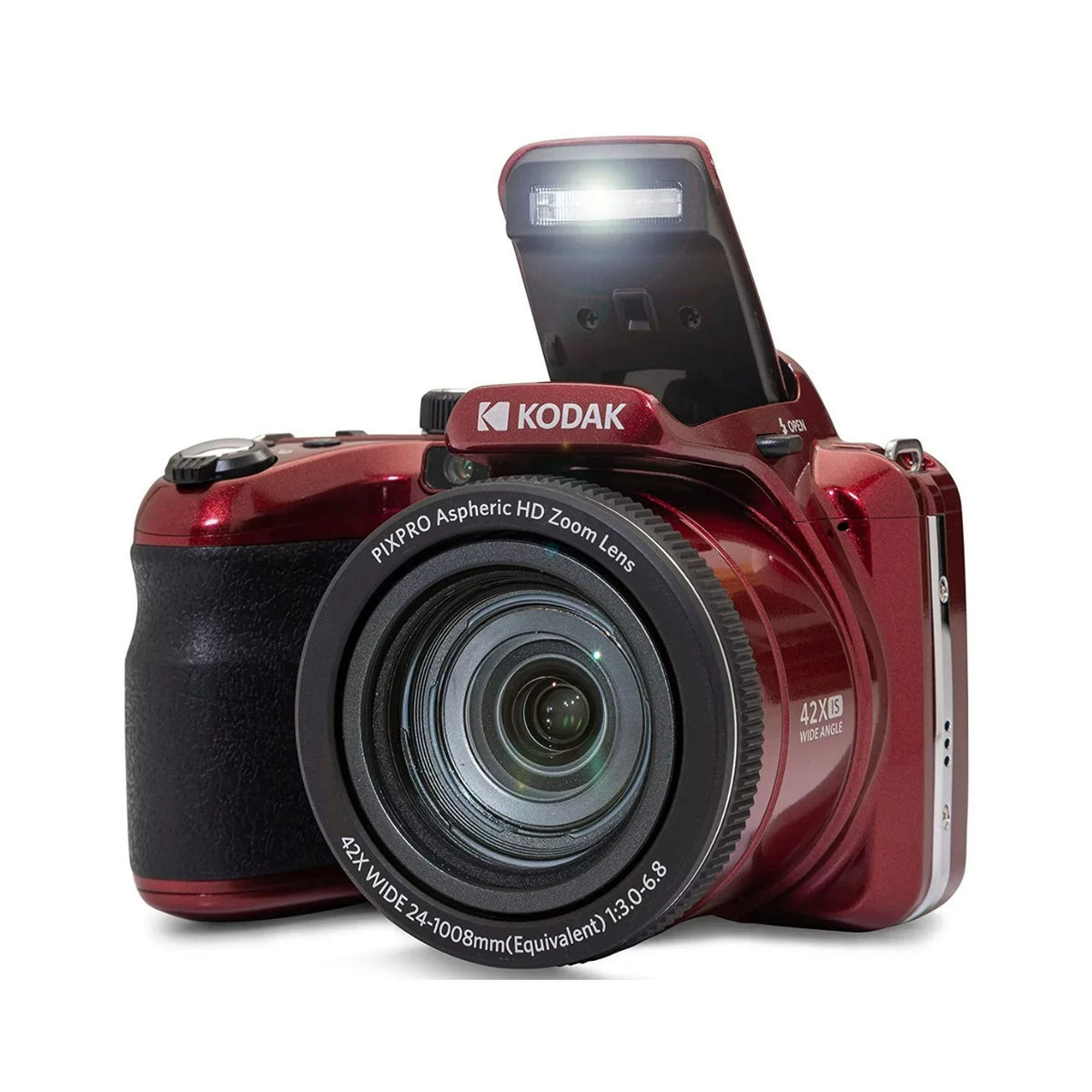 PIXPRO Kodak AZ425 Camera Battery with (Red) 32GB Zoom Card Astro and