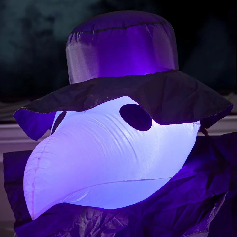 Short Circuit Inflatable Halloween Lightshow Victorian 12 Reaper with Projection ft.