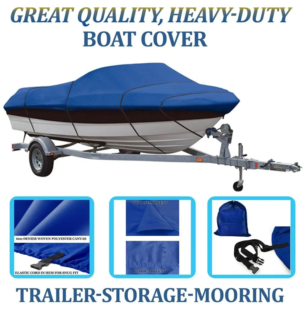 QUALITY for MIRADO COVER 16 LUND Compatible ALL GREAT BOAT BLUE, YEARS