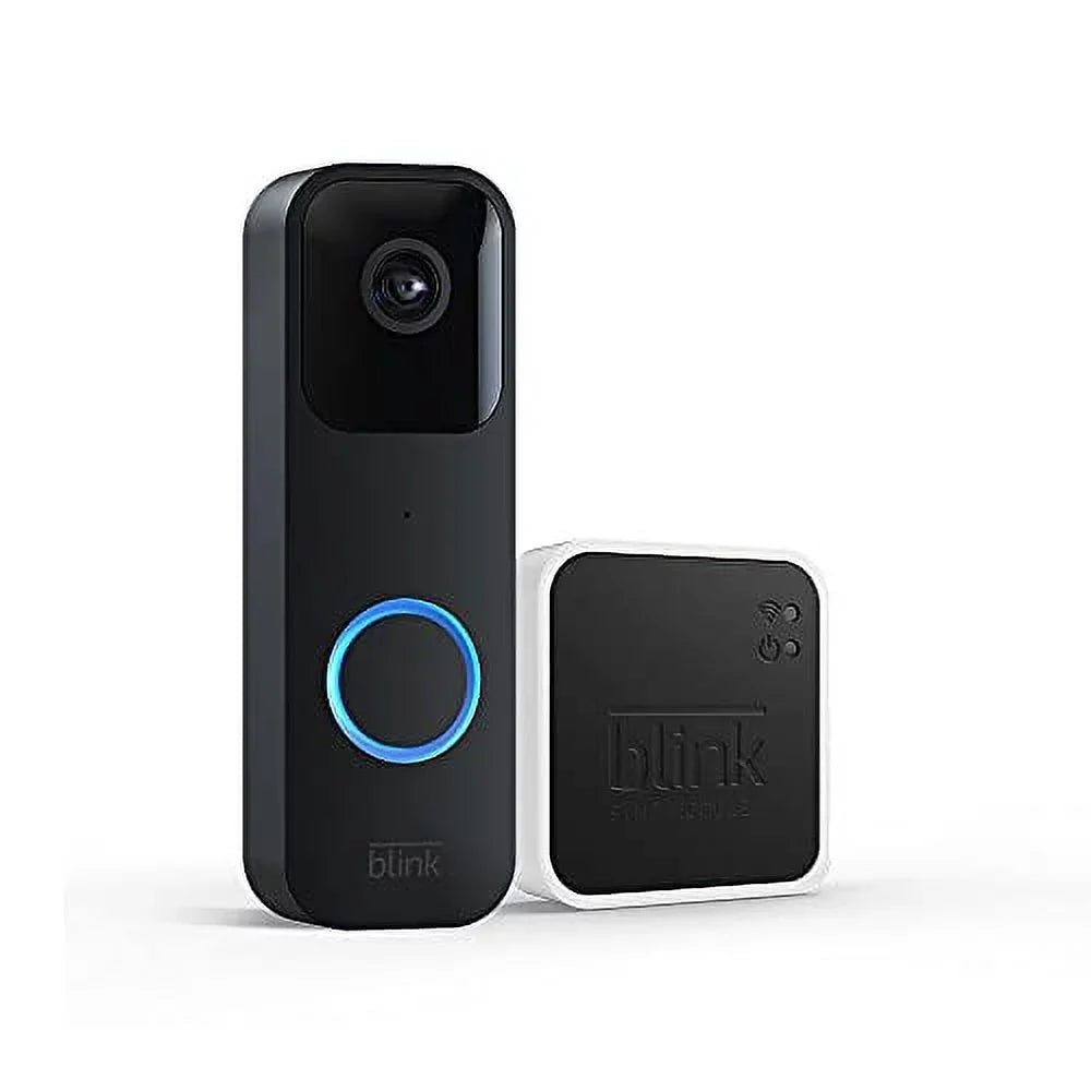 chime audio, Introducing app | alerts motion HD enabled and — 2 Blink Doorbell + Sync wire-free Module wired Video Two-way and video, Alexa or (Black)