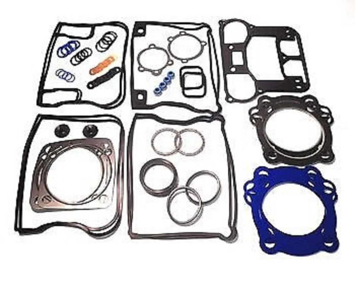 Harley bore & End with Upper 1984-91 Set Compatible Carbon Gasket Top w/Teflon or Head 1340 Gaskets Evo Big