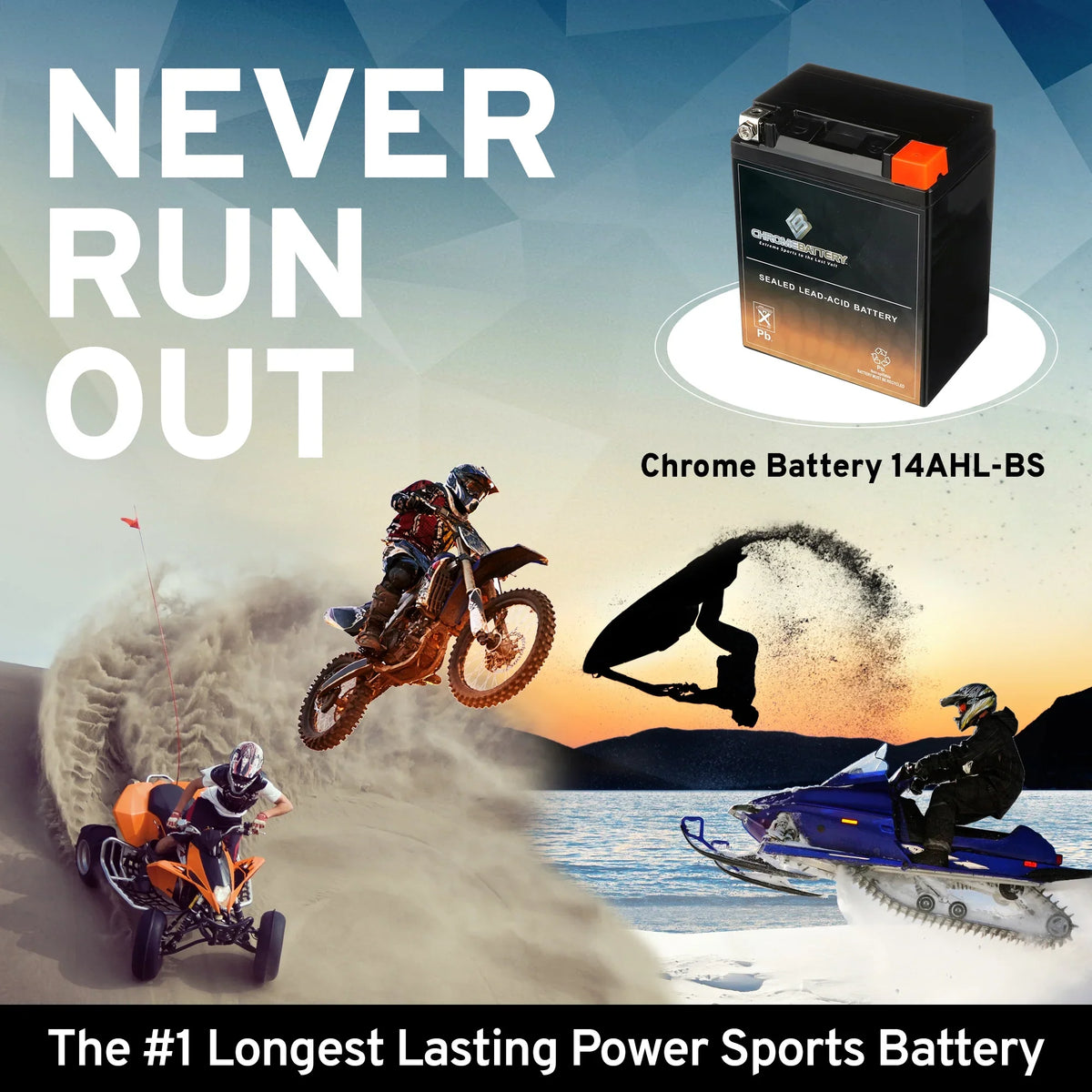 Battery Motorcycle YTX14AHL-BS Ex500-a CCA) Ah, 1993 12 Chrome Battery 210 Volt,12 (14AHL-BS Kawasaki 500cc for