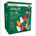 Lights Lights. Indoor/Outdoor / 32.6 Sets Lights Christmas Length 2 m C9 String Stay-lit 9.9 LED - Sylvania of Platinum 50 ft Each