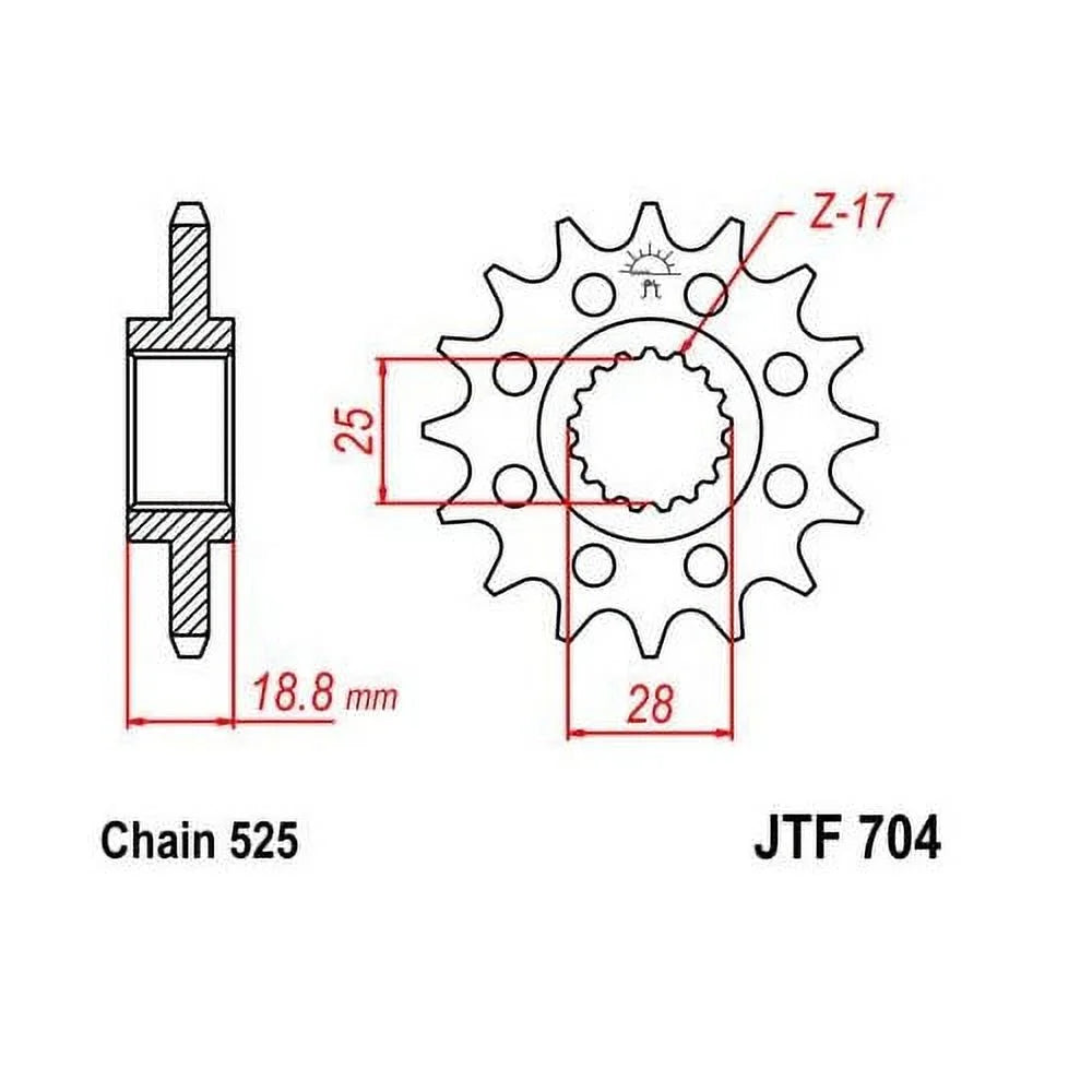 Kit Rear Sprocket GS F800 Street Front & for 2008-2013 BMW JT