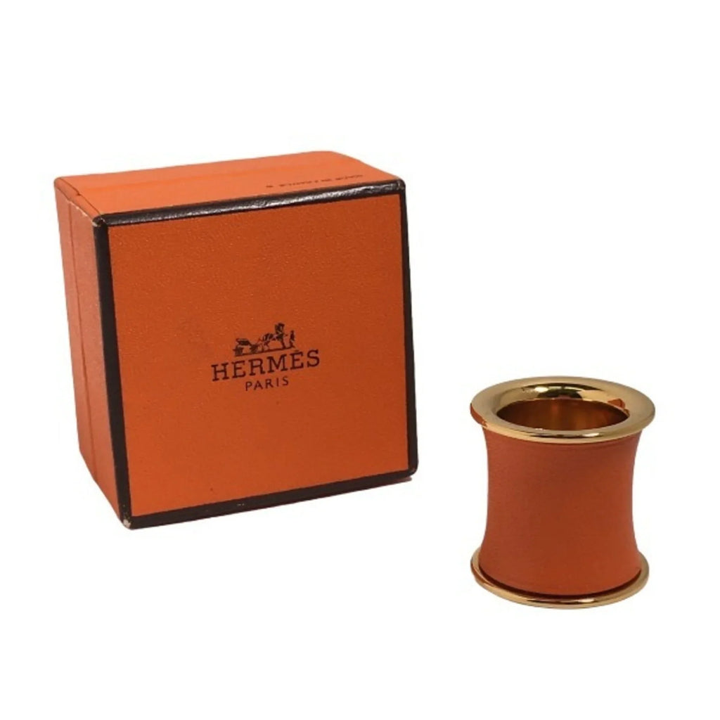 Orange x Scarf Swift Ring (Good) Accessories HERMES Pre-Owned Hermes GP