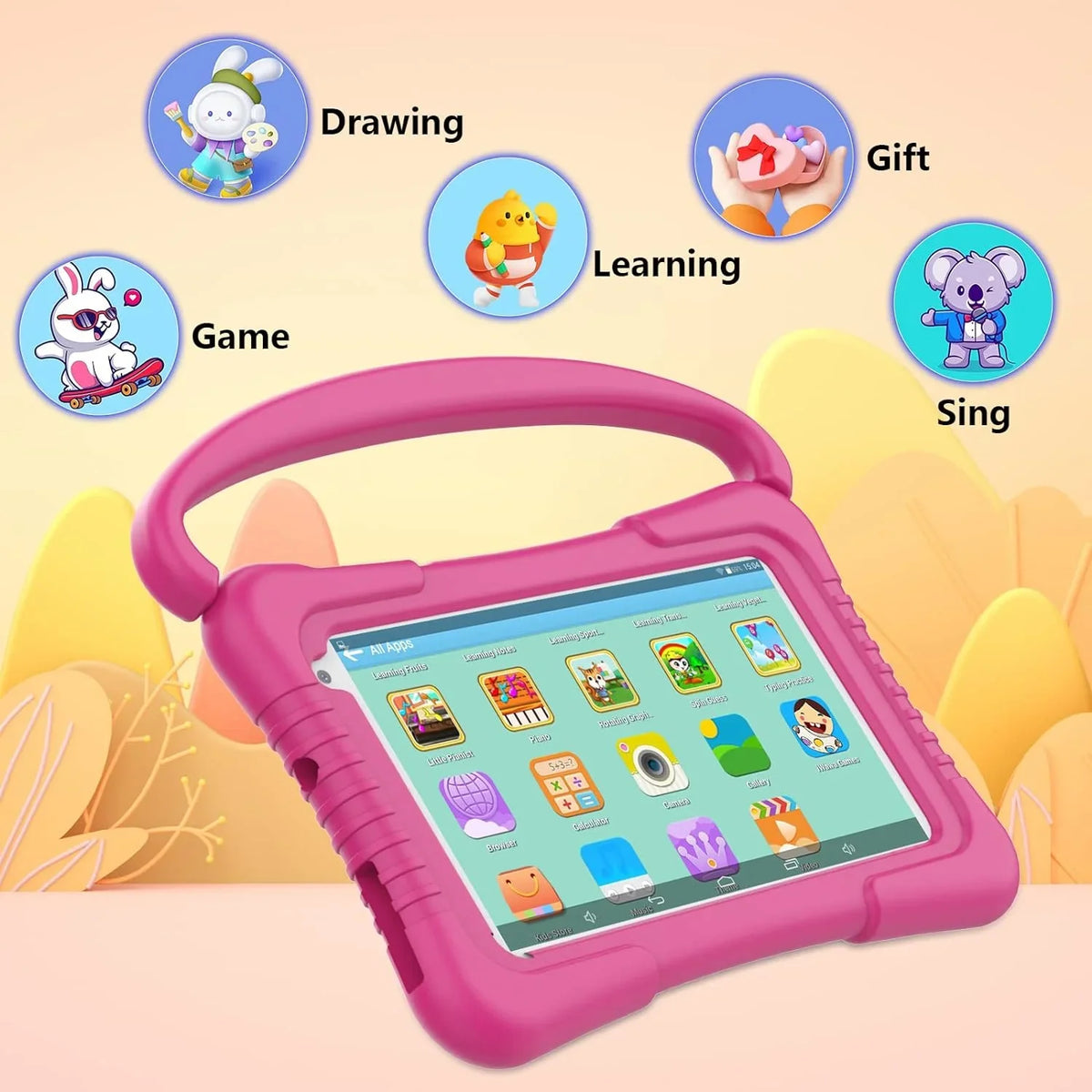 Games Tablet Toddler Tablet Control, Kids inch Kids Pre-Installed Kids Camera Educational Dual Tablets with Kids for Android Netflix Software 32G YouTube Parental WiFi Kid-Proof Tablet 7 11