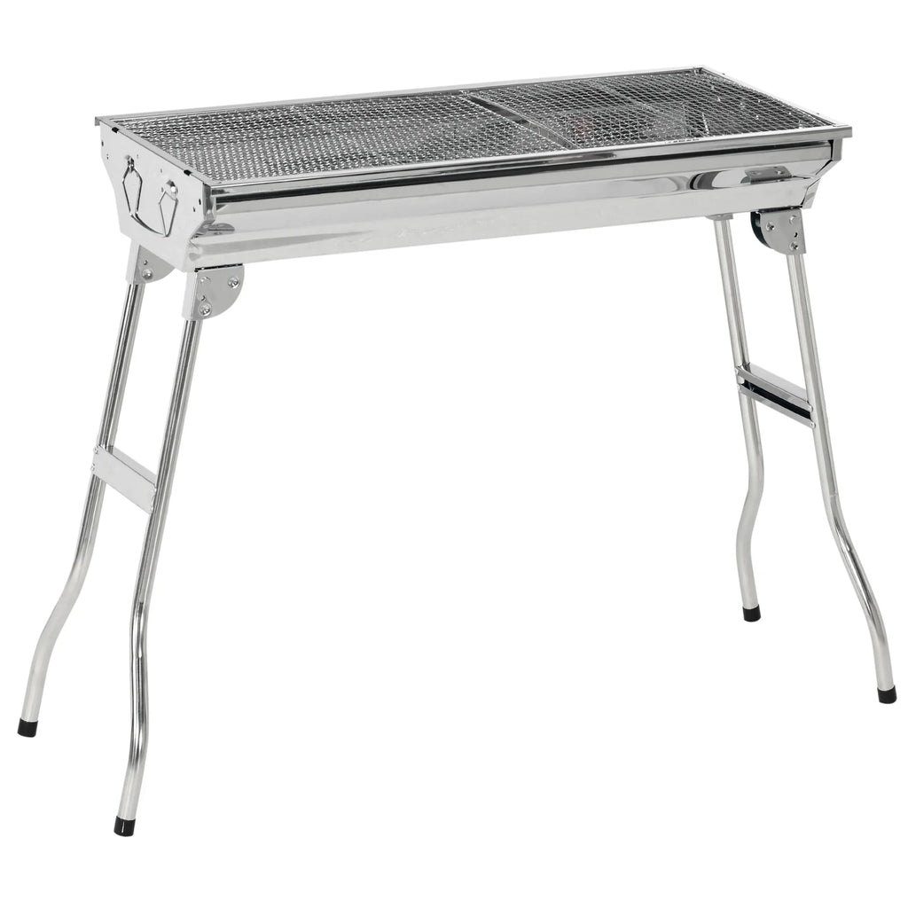 Charcoal Steel Portable Outdoor BBQ Grill Picnic,Party Folding Rack Grill,Stainless for Grill HQZX