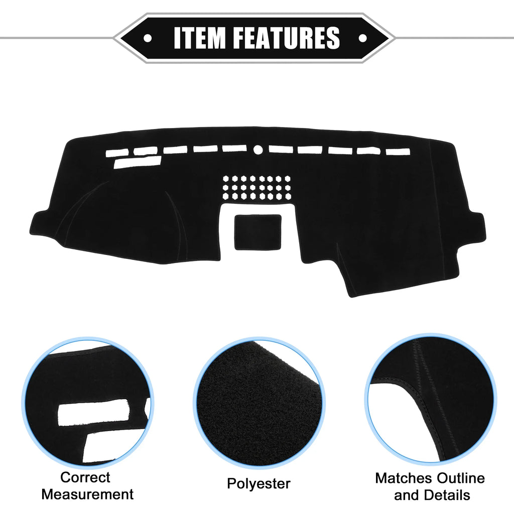 F150 Compatible for 2015-2020 Cover Ford Polyester Mat Center Bargains Unique Protective Dashboard Car Console